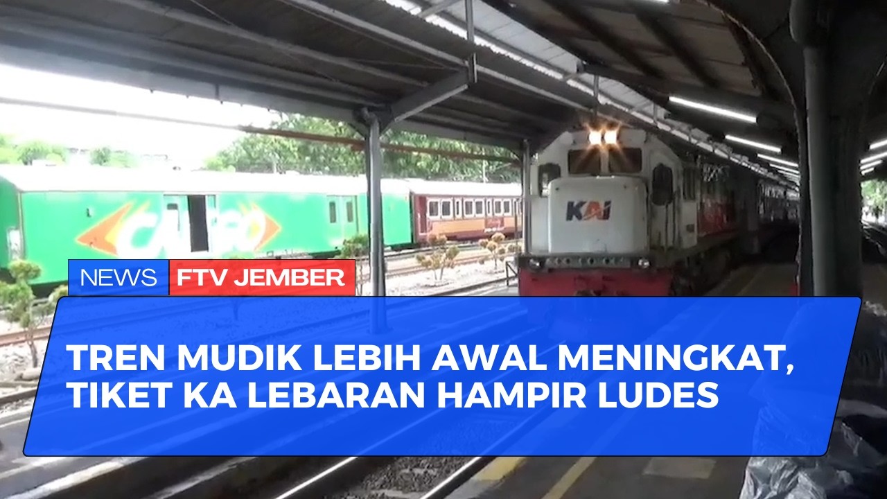 TIKET KA MUDIK LEBARAN TERJUAL 60 PERSEN