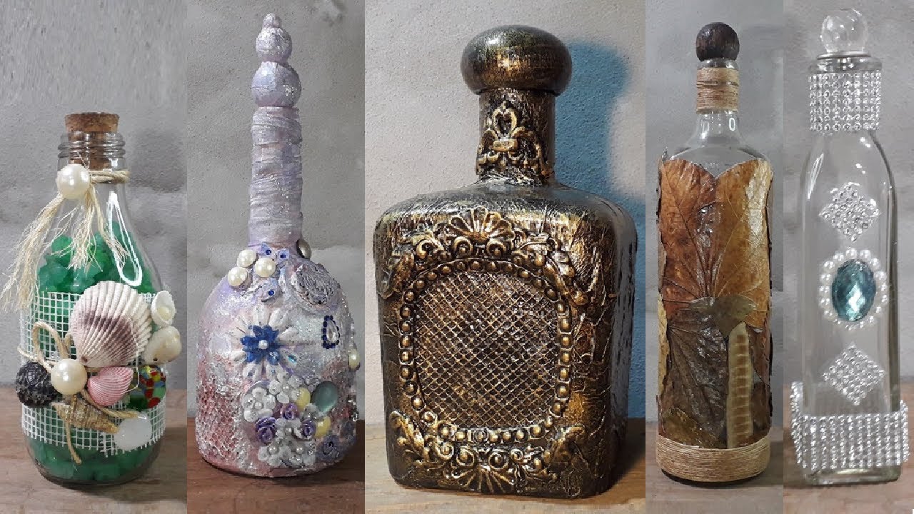 5 IDEIAS DE GARRAFAS DECORADAS @luci buzo