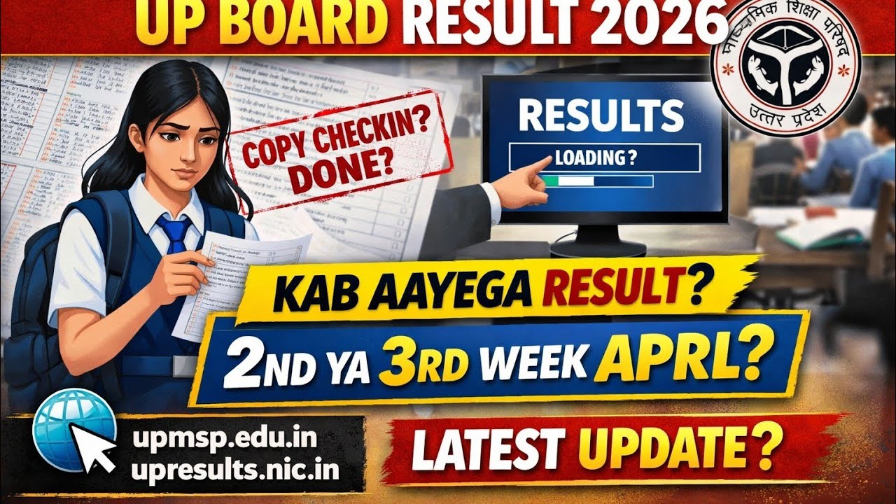 UP Board Result 2026 Big Update 🚨 | Result Date Confirm? Check Now!