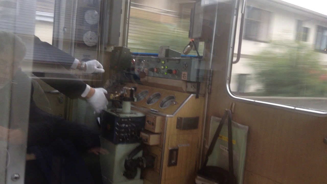 「バシュッ！」ブレーキ・能勢電鉄1700系（旧阪急2000系）の運転操作、絹延橋到着前～川西能勢口終着