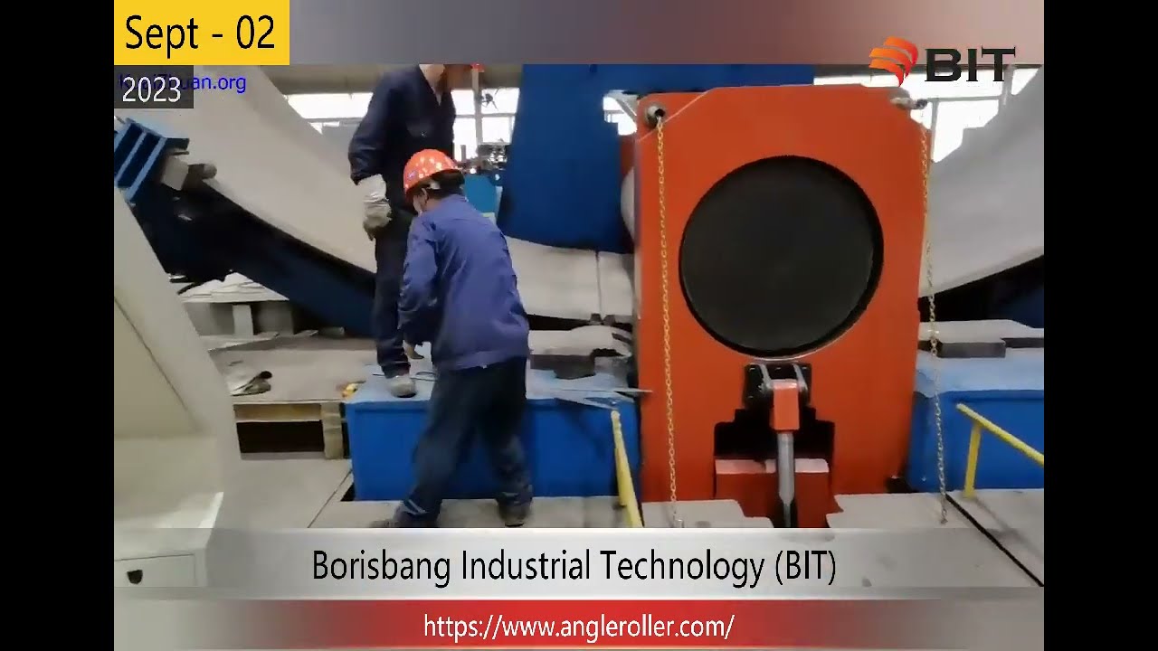 Debugging Rolling Process of Ø9000mm【3 Roll Plate Rolling Machine】Wind Tower Bending Machine