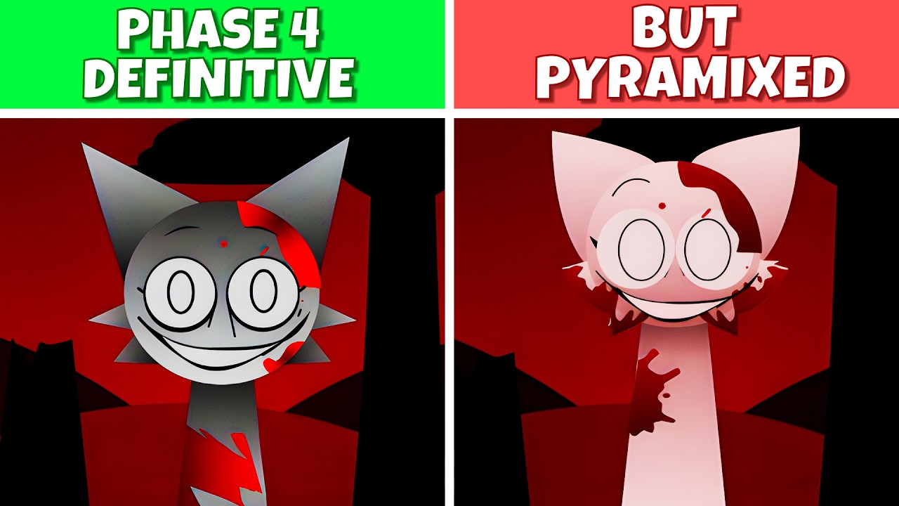 Sprunki - Phase 4 Definitive but Pyramixed | Normal vs Horror