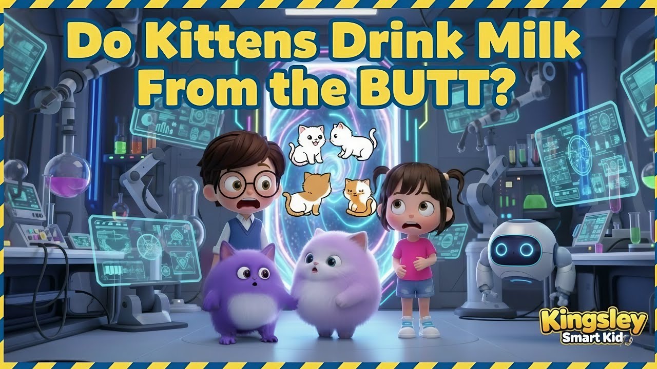 Do Kittens Really Drink Milk from Their Mother’s Bottom? The Truth Revealed! | @Kingsleysmartkids 