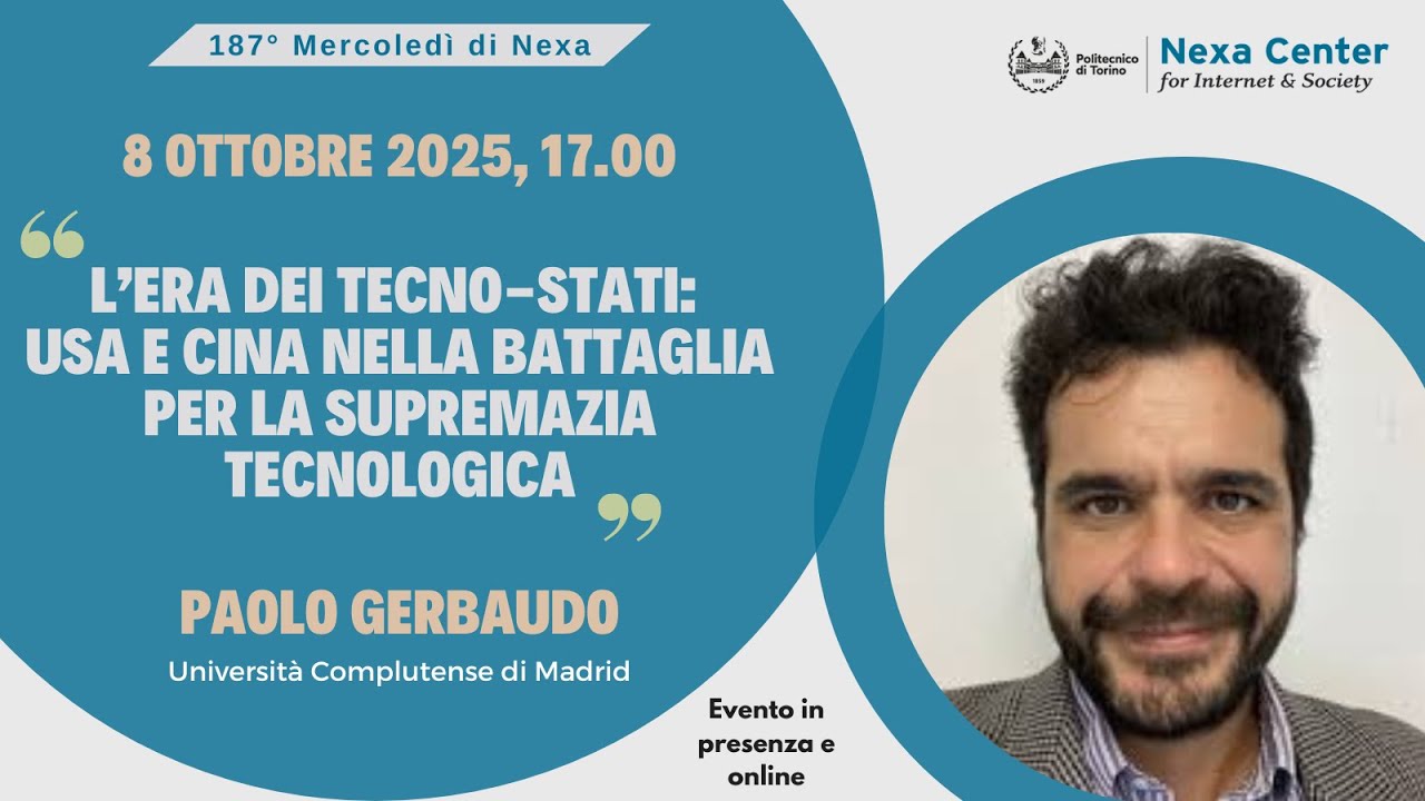 187° Mercoledì di Nexa - L’Era dei Tecno-stati
