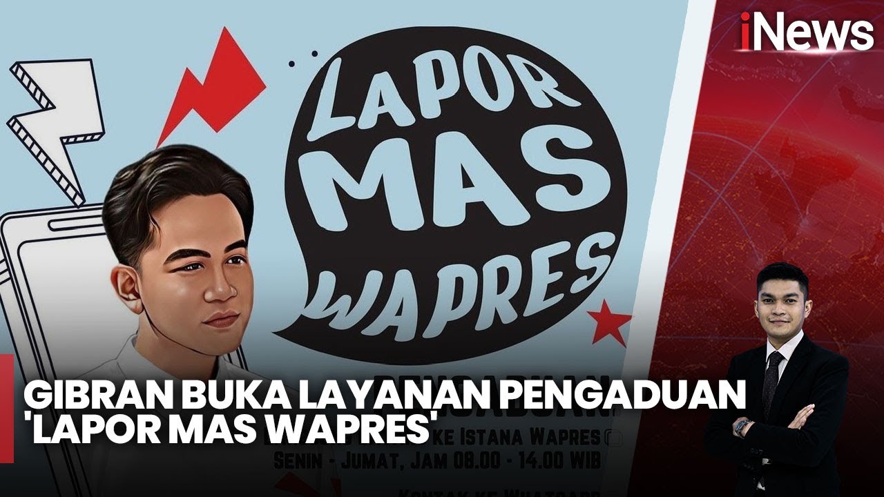 Wapres Gibran Buka Layanan Pengaduan 'Lapor Mas Wapres' - iNews Siang 11/11