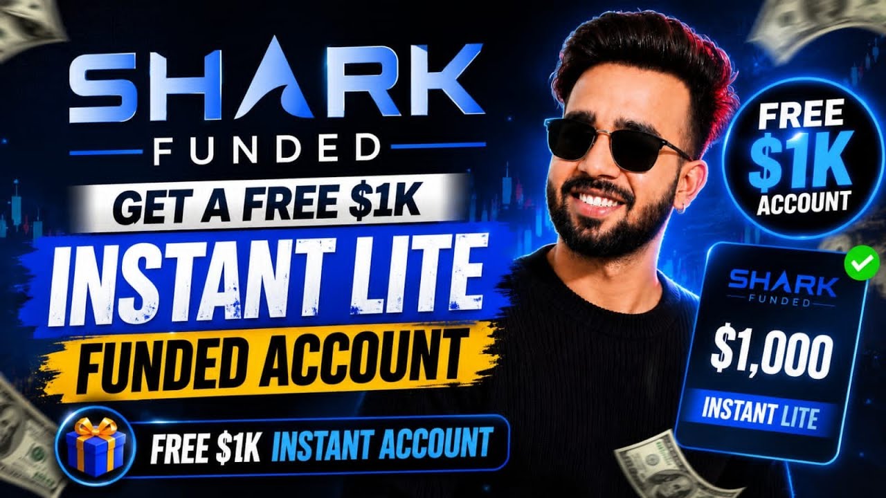 Free $1000 Instant Account From Shark Funded | Get A Free $1k Instant Lite Account Shark Funded 
