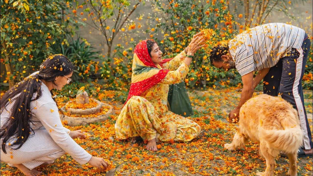 खेली फूलों की होली 🎨 बना लिए होली के ढाल बड़कुले ❤️