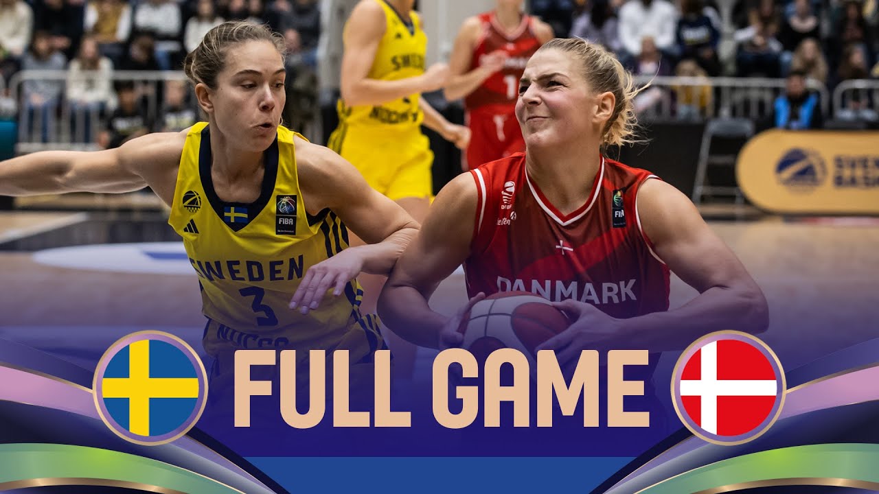 Sweden v Denmark | Full Basketball Game | FIBA Women's EuroBasket 2025 Qualifiers