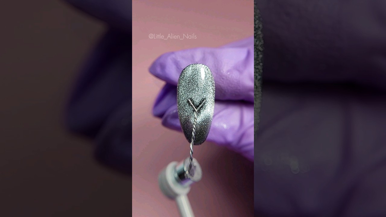 How to make a heart with magnetic gels😍😍 #shorts #nails #nailart #naildesign #manicure #beauty #wow