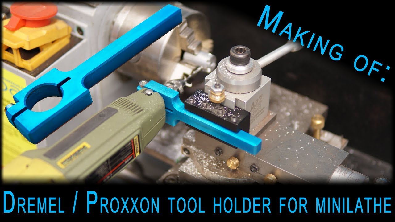 Изготовление: держатель сверла Dremel / Proxxon для мини-токарного станка