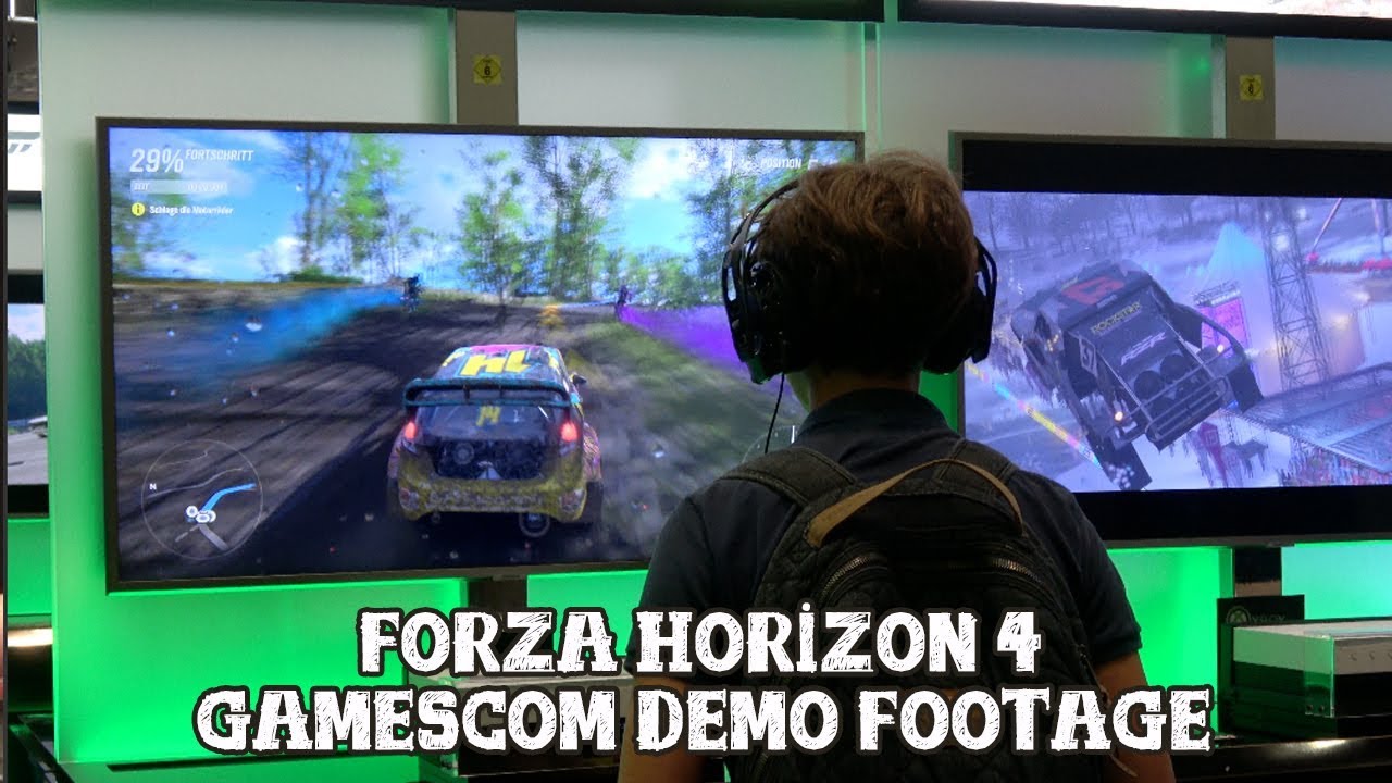 [Forza Horizon 4] Gamescom demo off-screen footage (4K)