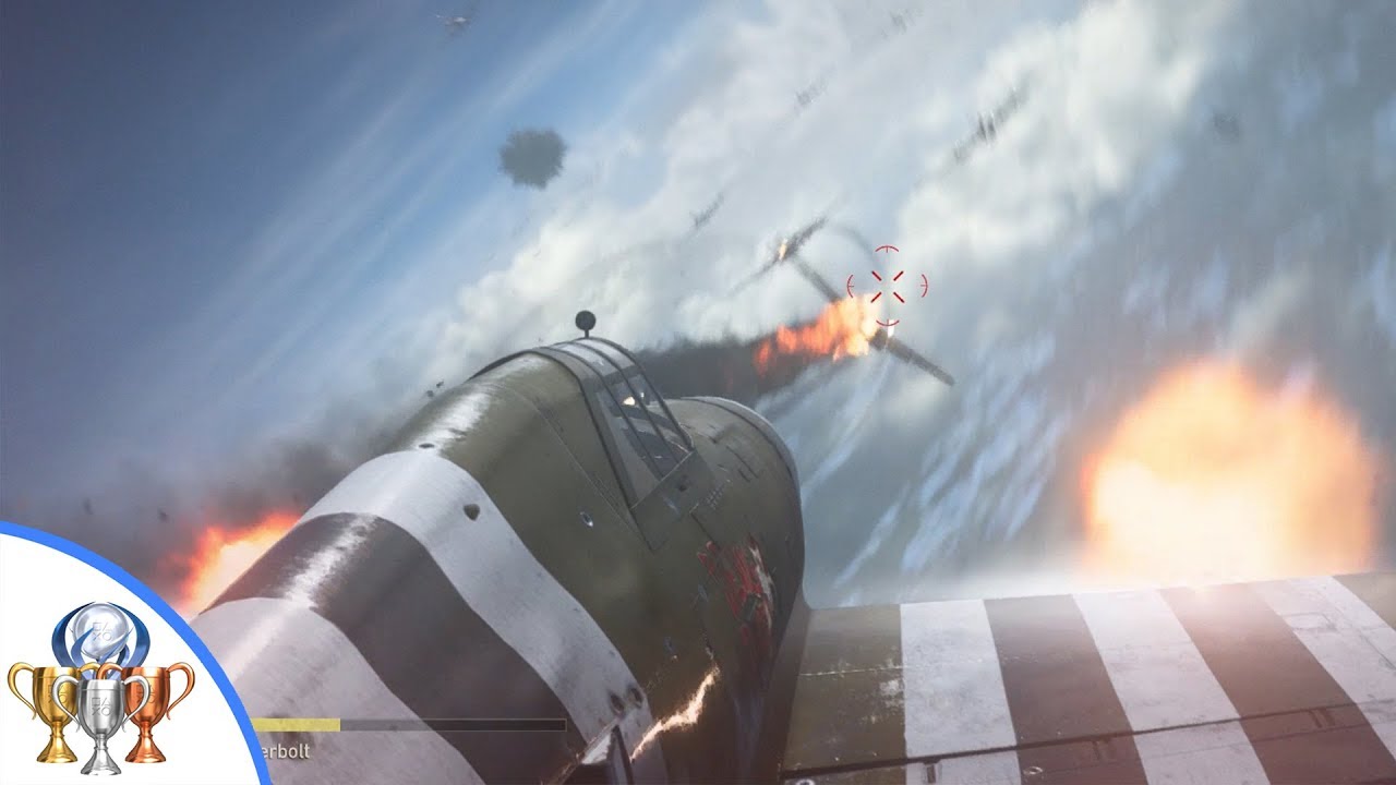Call of Duty WW2 - Flyboy - shooting down 12 enemy planes in Battle of the Bulge (Mission 9)