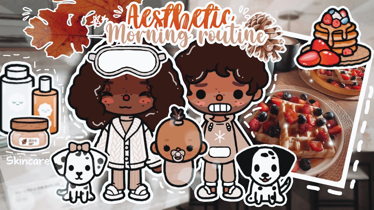 🍂🍁*ЭСТЕТИЧНАЯ* СЕМЕЙНАЯ УТРЕННЯЯ РИТИНКА (осенний выпуск) ib @alainaplays_toca