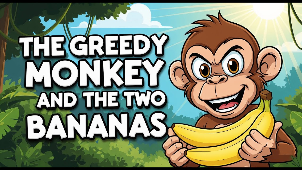 &ldquo;The Greedy Monkey 🐒 | A Moral Story for Kids | kids video for kids