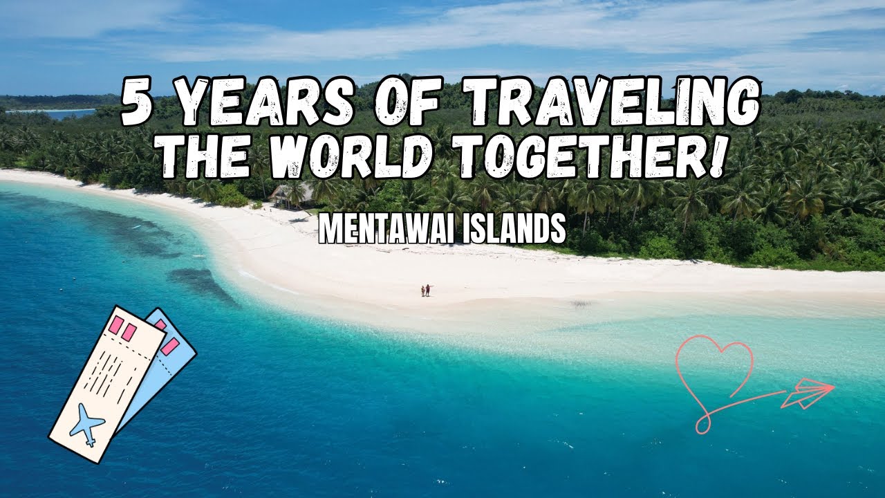 CELEBRATED 5 YEARS TOGETHER ON A PRIVATE BEACH✈️🏝️❤️ | MENTAWAI ISLANDS, WEST SUMATRA VLOG