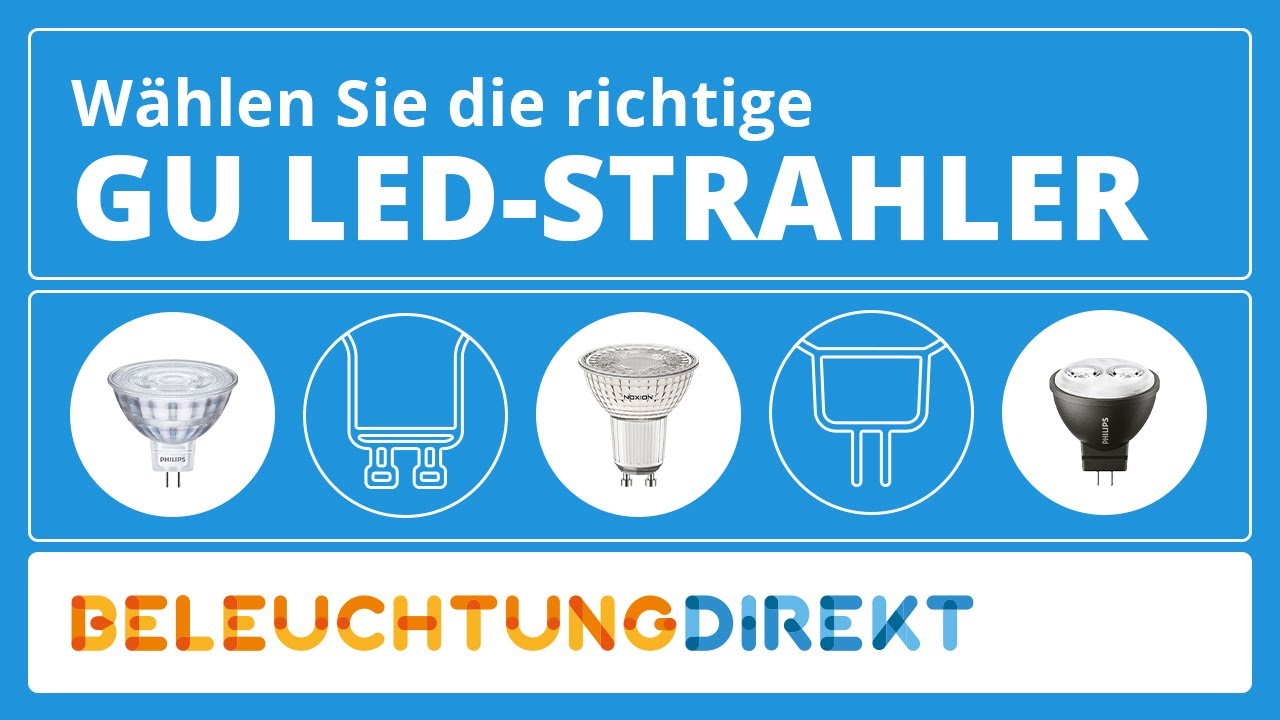 Wie wähle ich den richtigen GU-LED-Strahler? | Beleuchtungdirekt.de