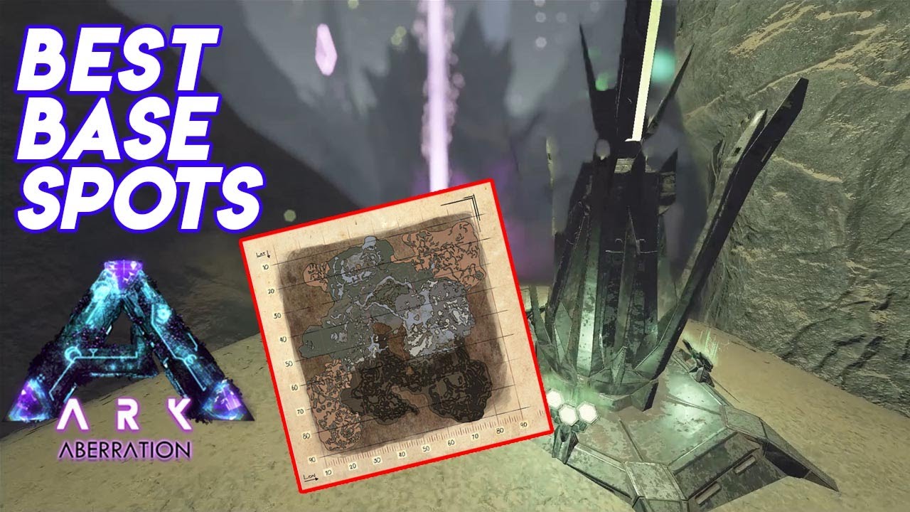 BEST SNEAKY BASE SPOTS ON ABERRATION - Ark: Survival Evolved