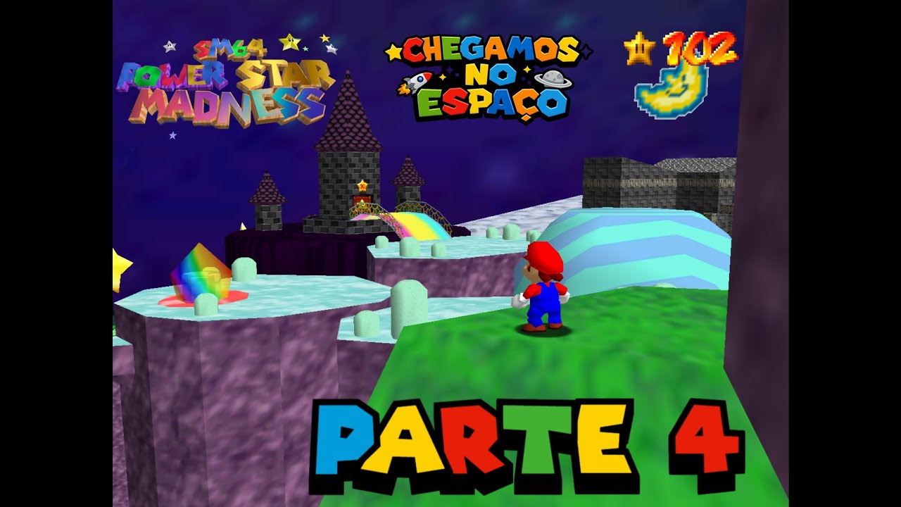 CHEGAMOS NO ESPAÇO !! : POWER STAR MADNESS !! (SM64)