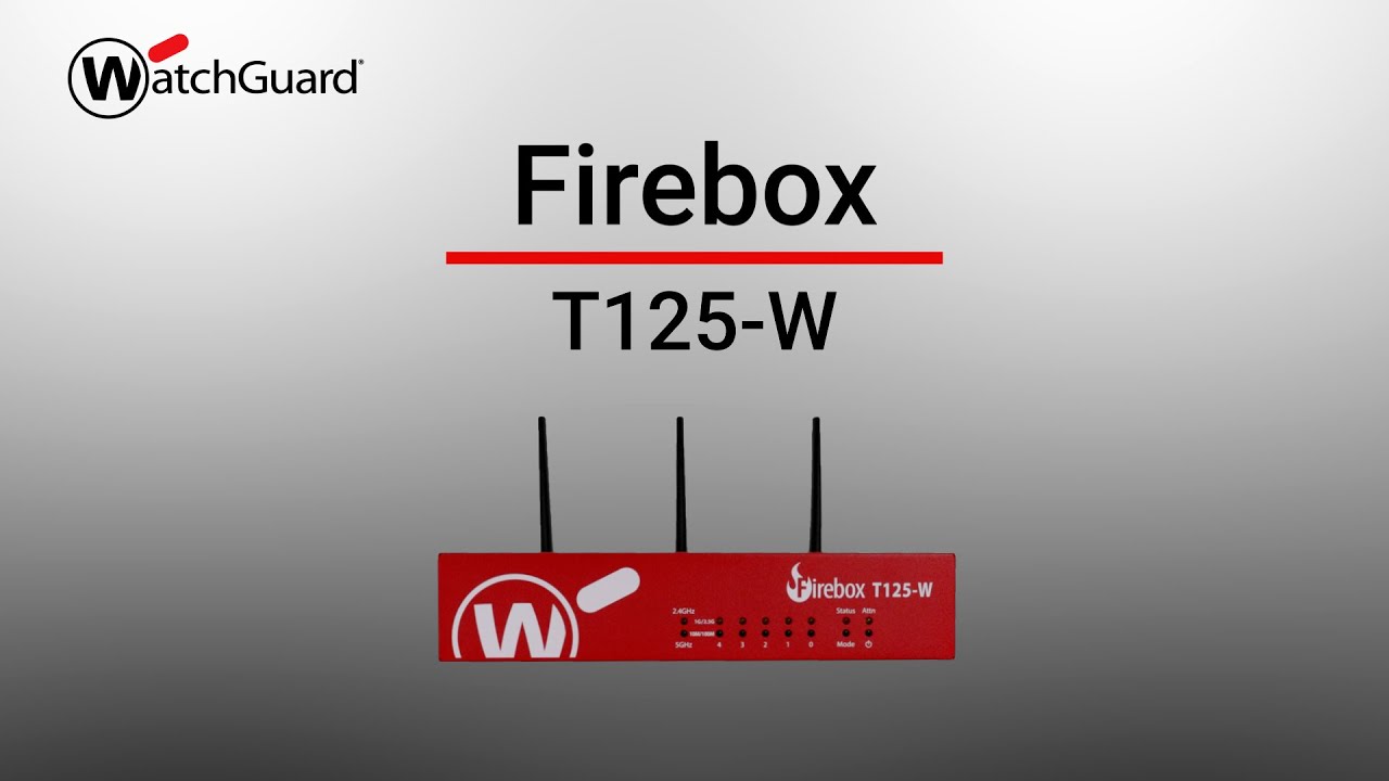 Future-Ready Firewalls: T125-W Firebox