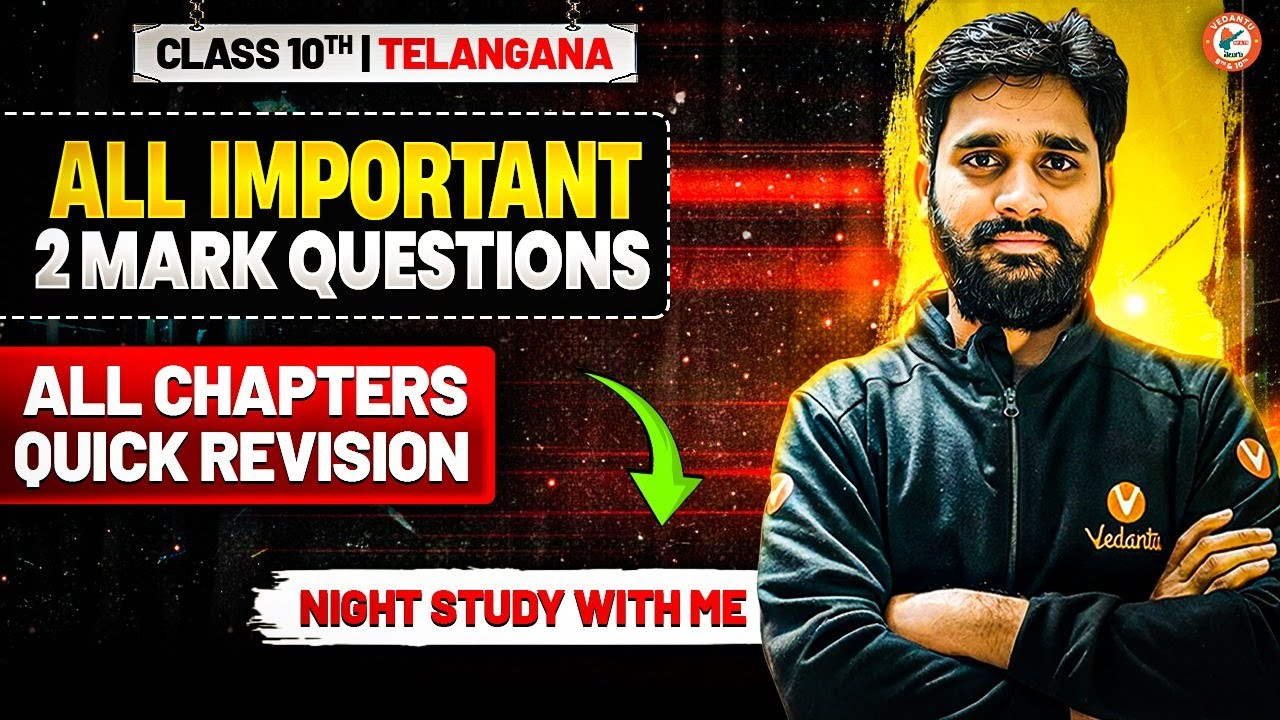 Class 10th History | All Important 2 Marks Questions | Quick Revision | TS Board