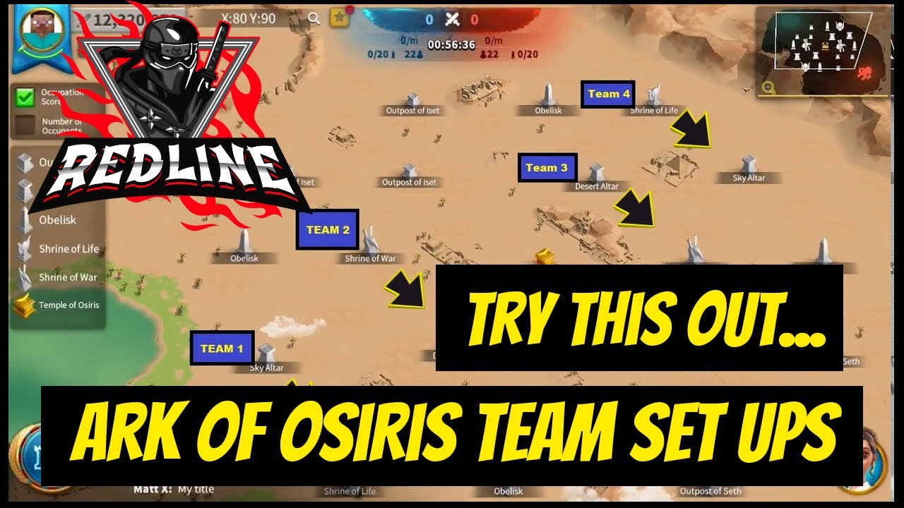 Try this out... Ark of Osiris Team Set up - Rise of Kingdoms
