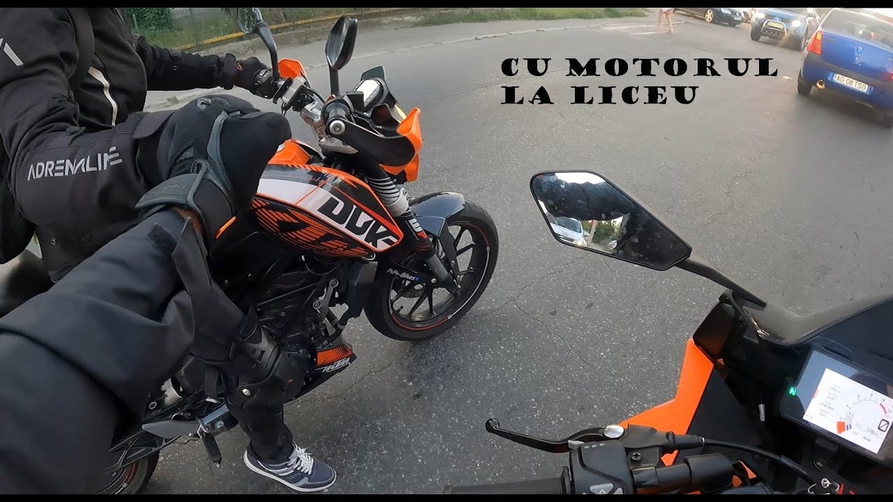 Mergem cu motocicleta la liceu | Motovlog
