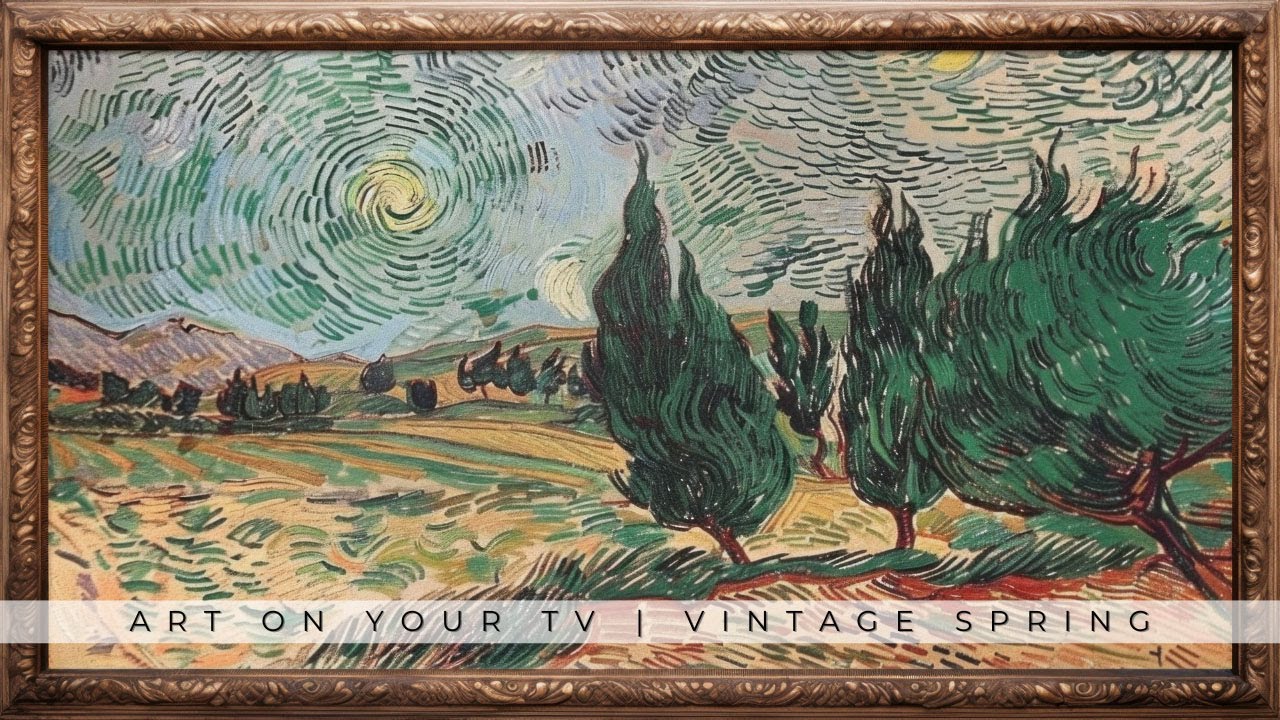 Framed TV Art | Vintage Spring TV | Landscapes Flowers | Art Slideshow Screensaver Background Art