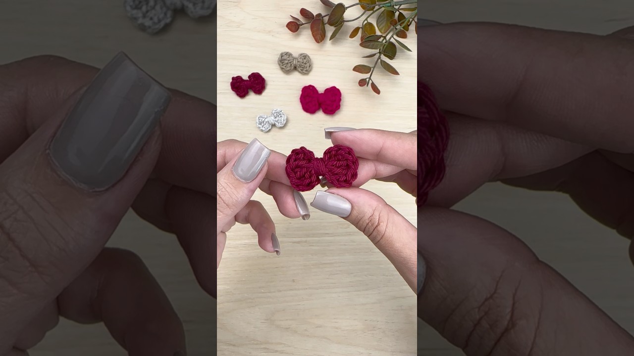 Como fazer lacinhos e gravatinhas de croch&ecirc; de forma f&aacute;cil e r&aacute;pida
