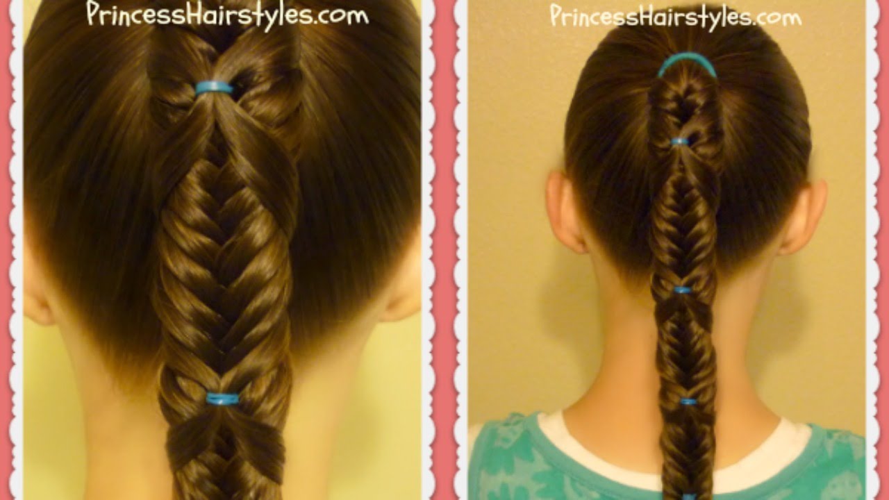 Fishtail Wrap Braid Ponytail Hairstyle
