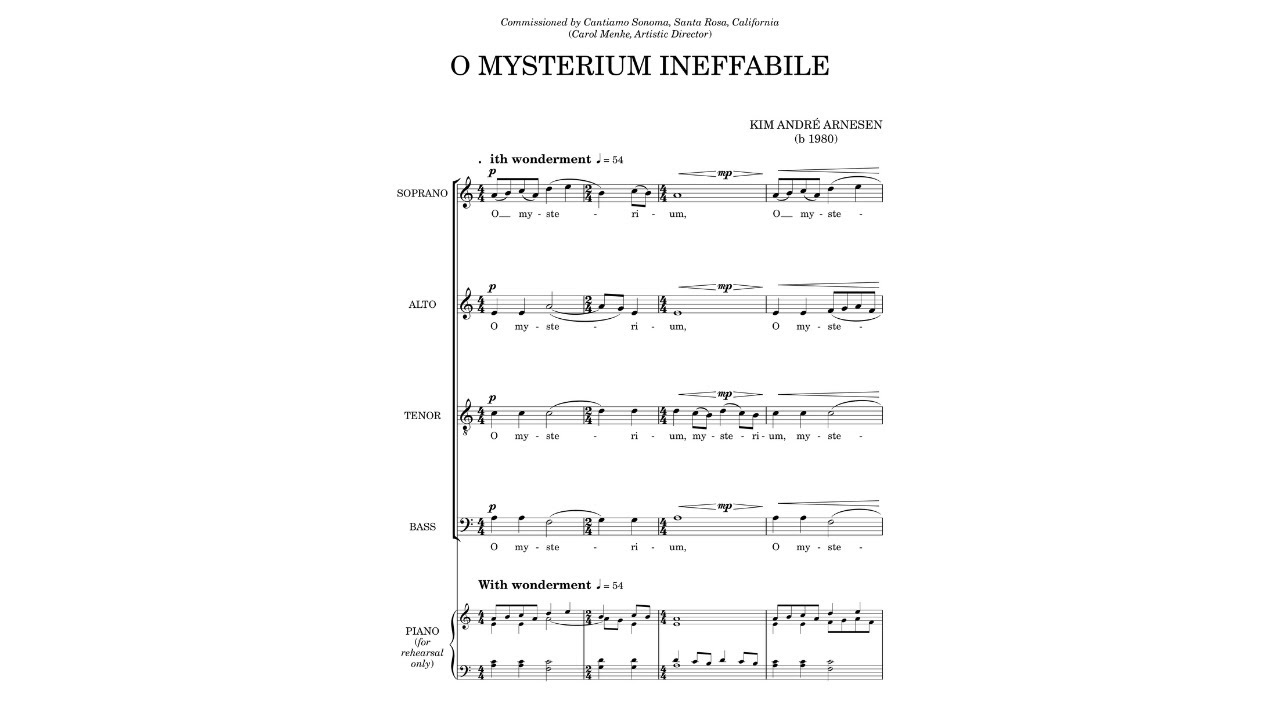 Kim André Arnesen - O mysterium ineffabile (Official Score Video)