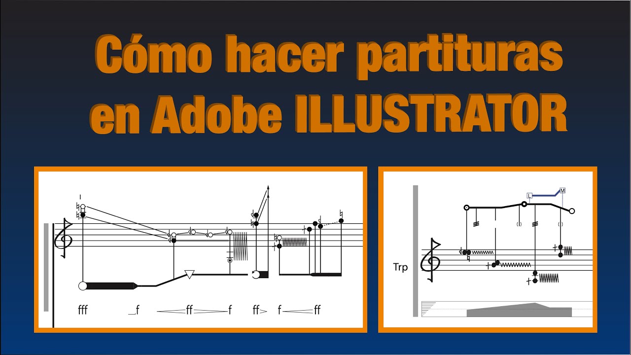 Tutorial 1 para hacer partituras con Adobe Illustrator