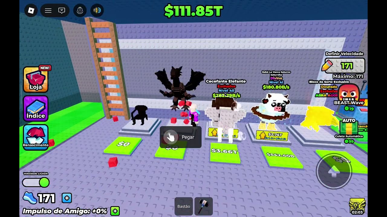 Fuja do tsunami para blocos