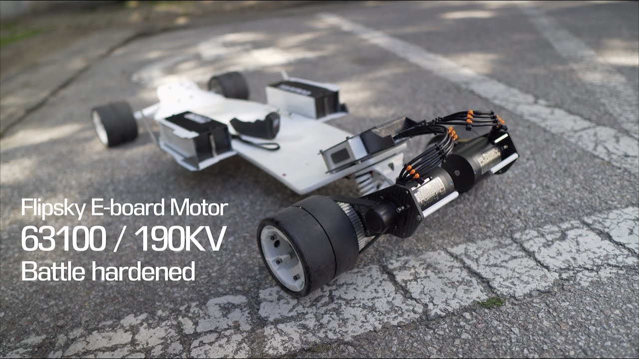 #111 DIY electric board motor test - 63100/190KV Flipsky