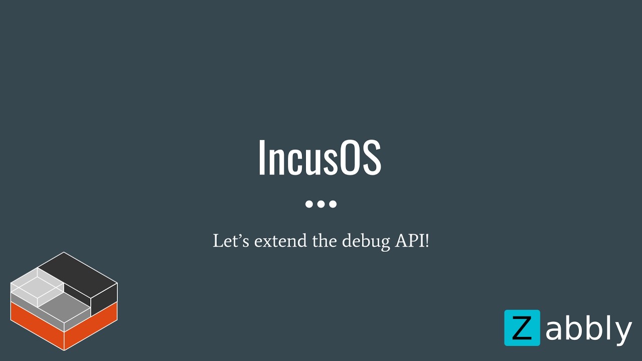 IncusOS - Let's extend the debug API
