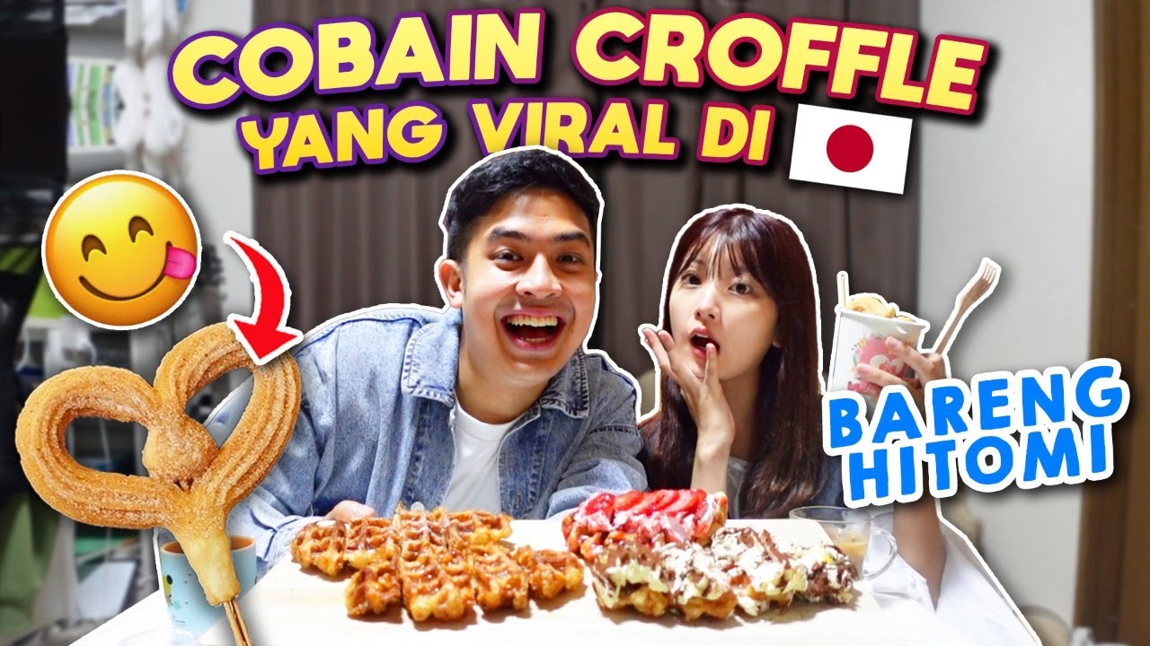 AKHIRNYA COBAIN CROFFLE VIRAL DI JEPANG!😋| VLOG JEROME & HITOMI