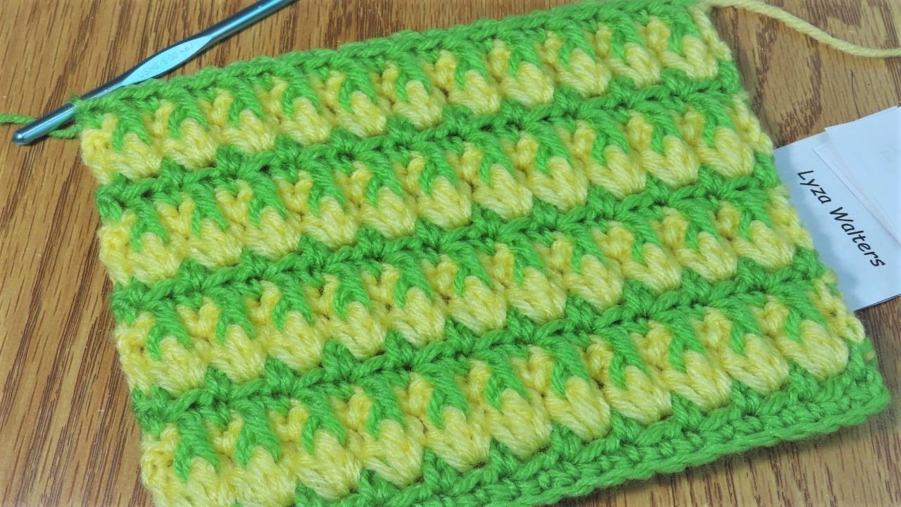 Crochet Textured Cluster - Stitch Idea for Blankets