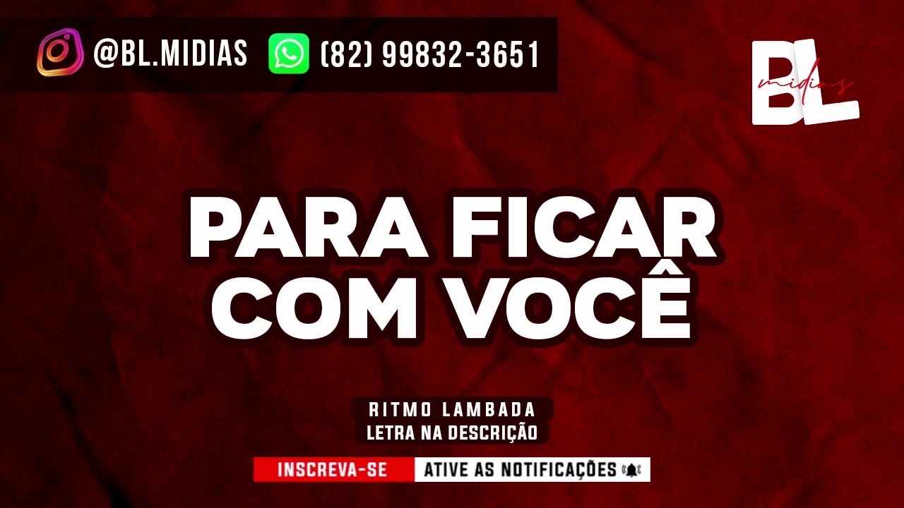 Karaokê Para ficar com você - Nivaldo Marques (Playback Versão Lambada)