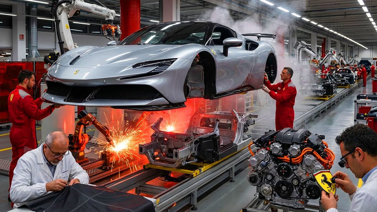 Inside Ferrari Factory: How the SF90 Stradale is Made - Most Powerful Ferrari Ever Built