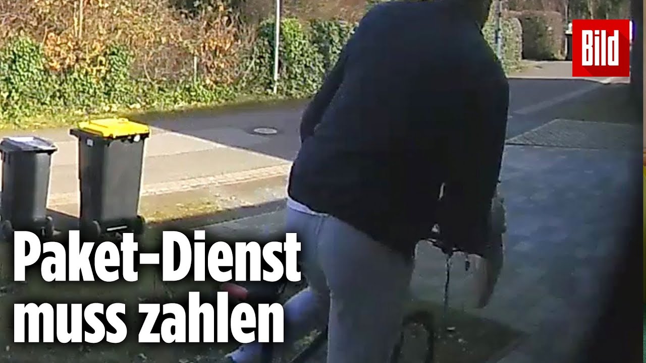 Dreister Paket-Raub: Haustür-Kamera filmt Dieb