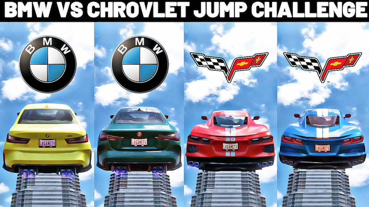 Which Bmw Vs Chevrolet Cars Can Jumps Over The Buildings in Forza Horizon 5! Let's Find Out