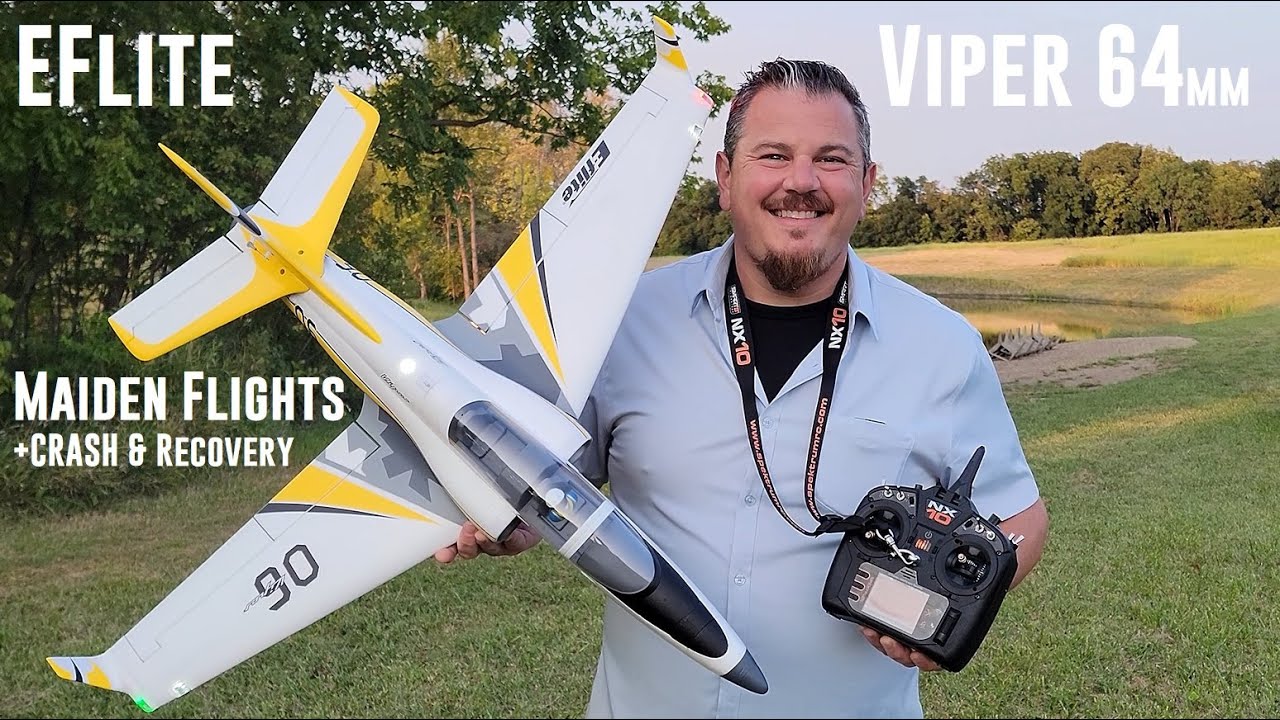E-flite - Viper - 64mm - Maiden Flights + Crash & Recovery