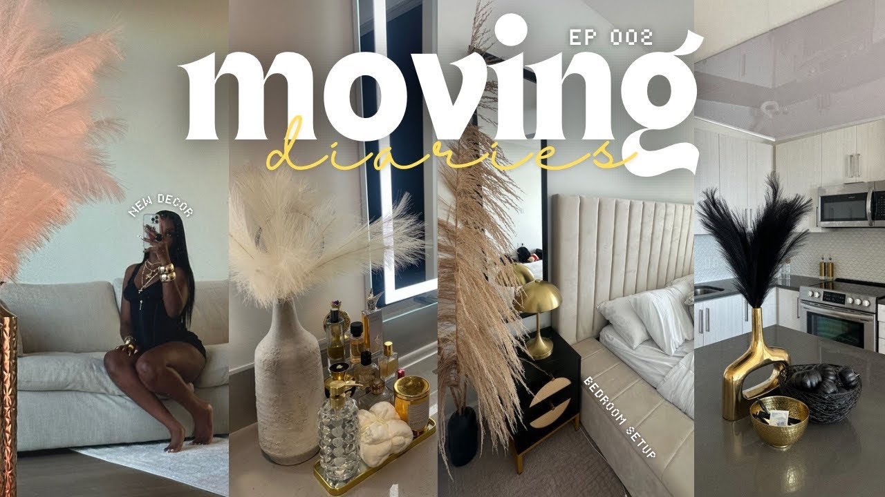 MOVING DIARIES EP 02 | first week in new apartment + unpacking + organizing + modern apartment decor