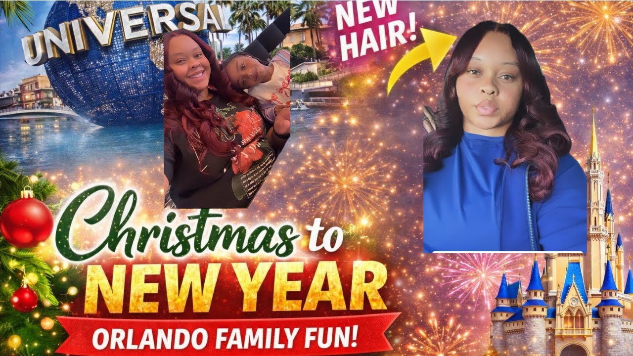 From Christmas to New Year ✨ | Orlando Family Vlog, Theme Parks + New Hairstyle