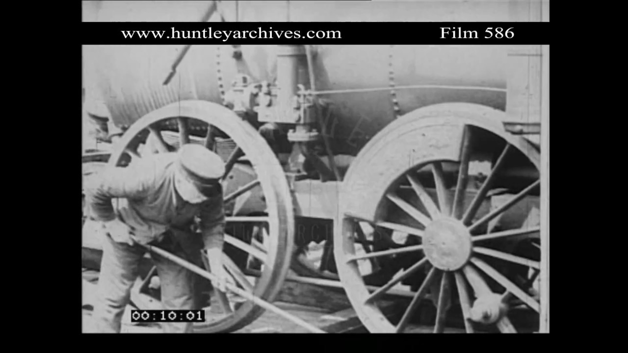 Big Engine Steam Test, 1900's.  Archive film 586