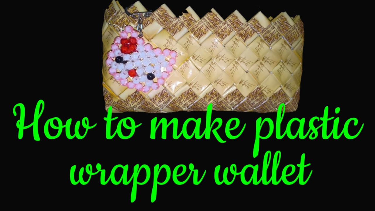 How to make plastic wrapper wallet