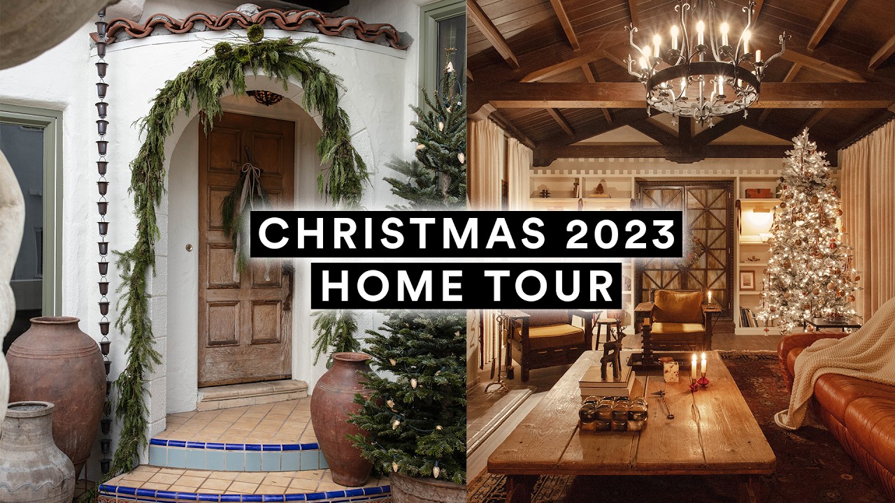 CHRISTMAS HOME TOUR (at night!) ✨ 1929 Spanish Revival ✨ Lone Fox