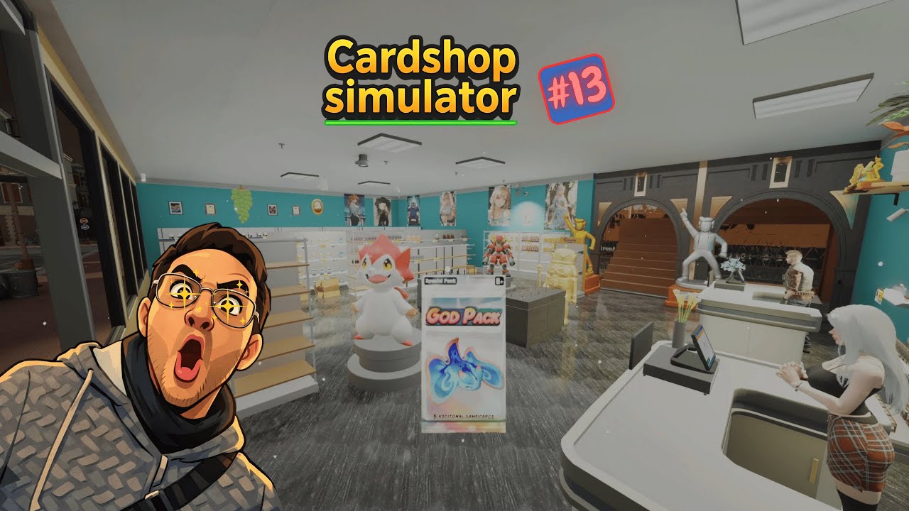 Cardshop simulator episodio #13   il GOD PACK & il negozio nuovo