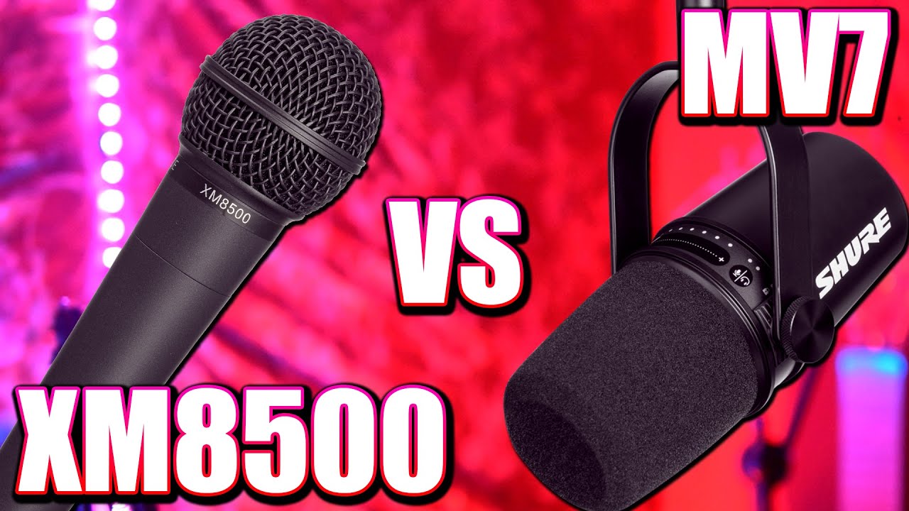 Shure MV7 vs Berhinger Ultravoice XM8500 Microphone Comparison (£250 vs £15)