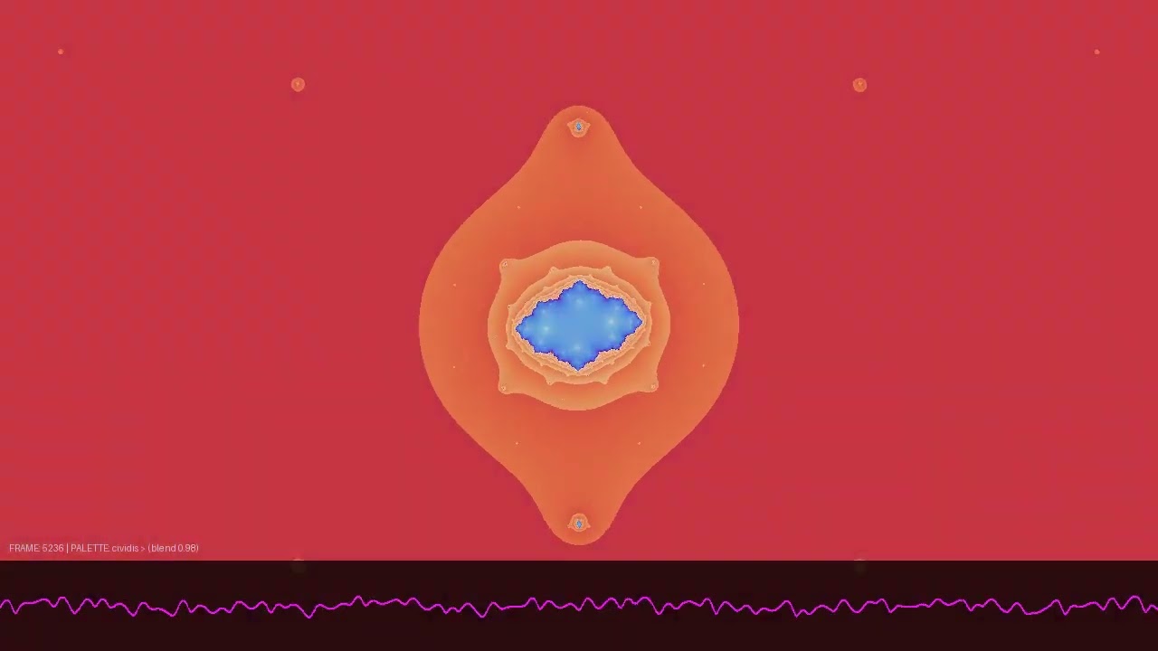 Hybrid Julia-Cosine Fractal Sonification with 16-Voice FM Synthesis