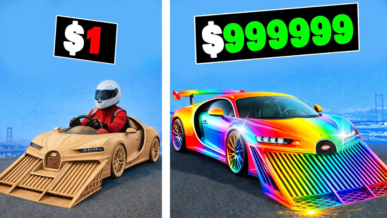 $1 to $1,000,000,000 Bugatti Ramp Car in GTA 5!